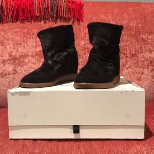 Authentic Isabel Marant Norwood pony boots